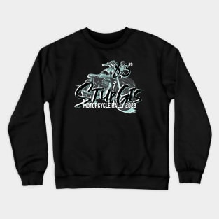 83rd Sturgis Motorcycle rally teal and grey 2023 Crewneck Sweatshirt